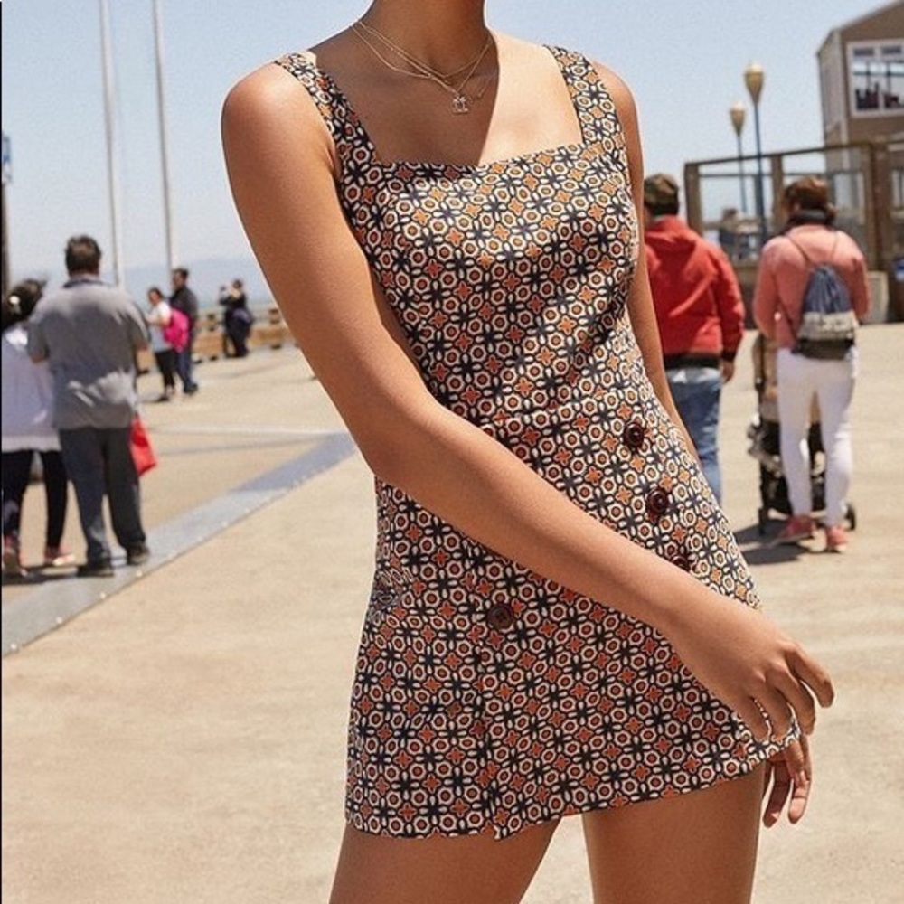 UO Daley Corduroy Skort Romper